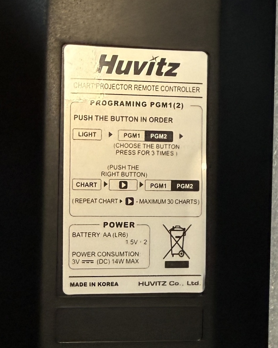 Huvitz Пульт управления проектором знаков CCP-3100 REMOTECON 2