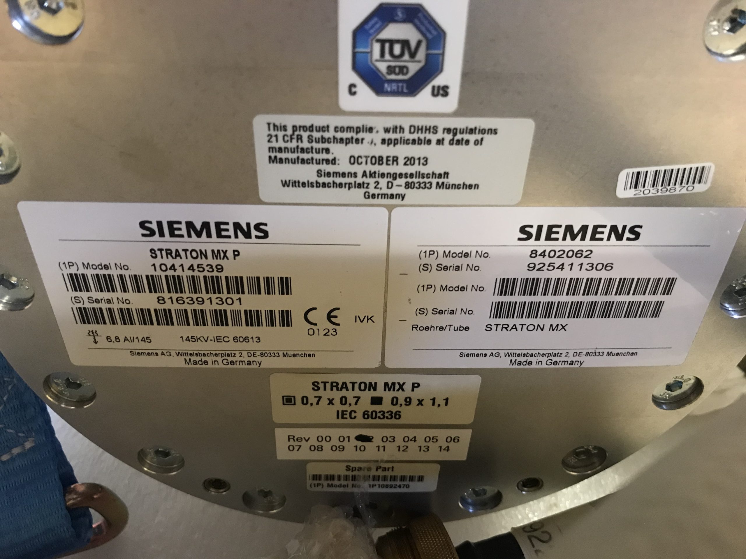 10414539-STRATON MX P X-Ray Tube