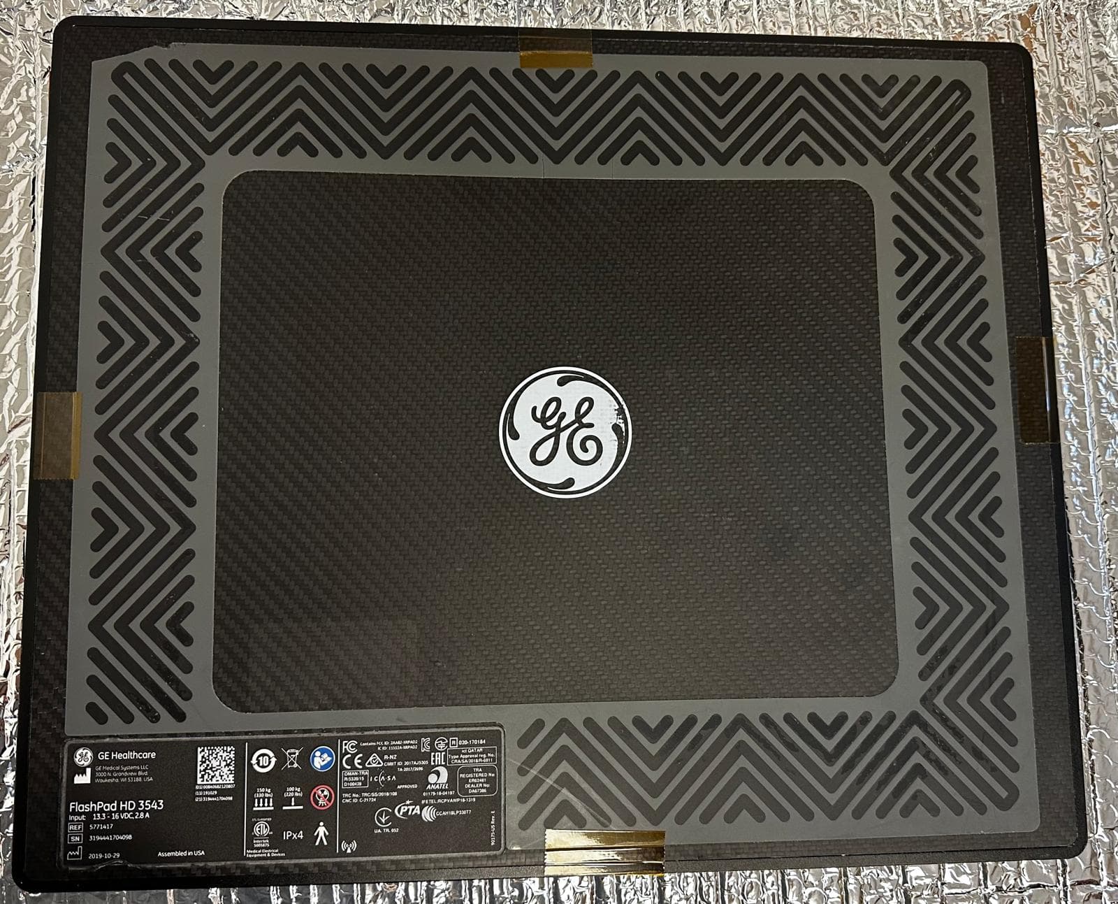 5771417-Flashpad wireless HD Detector, 14×17, GE Labeled