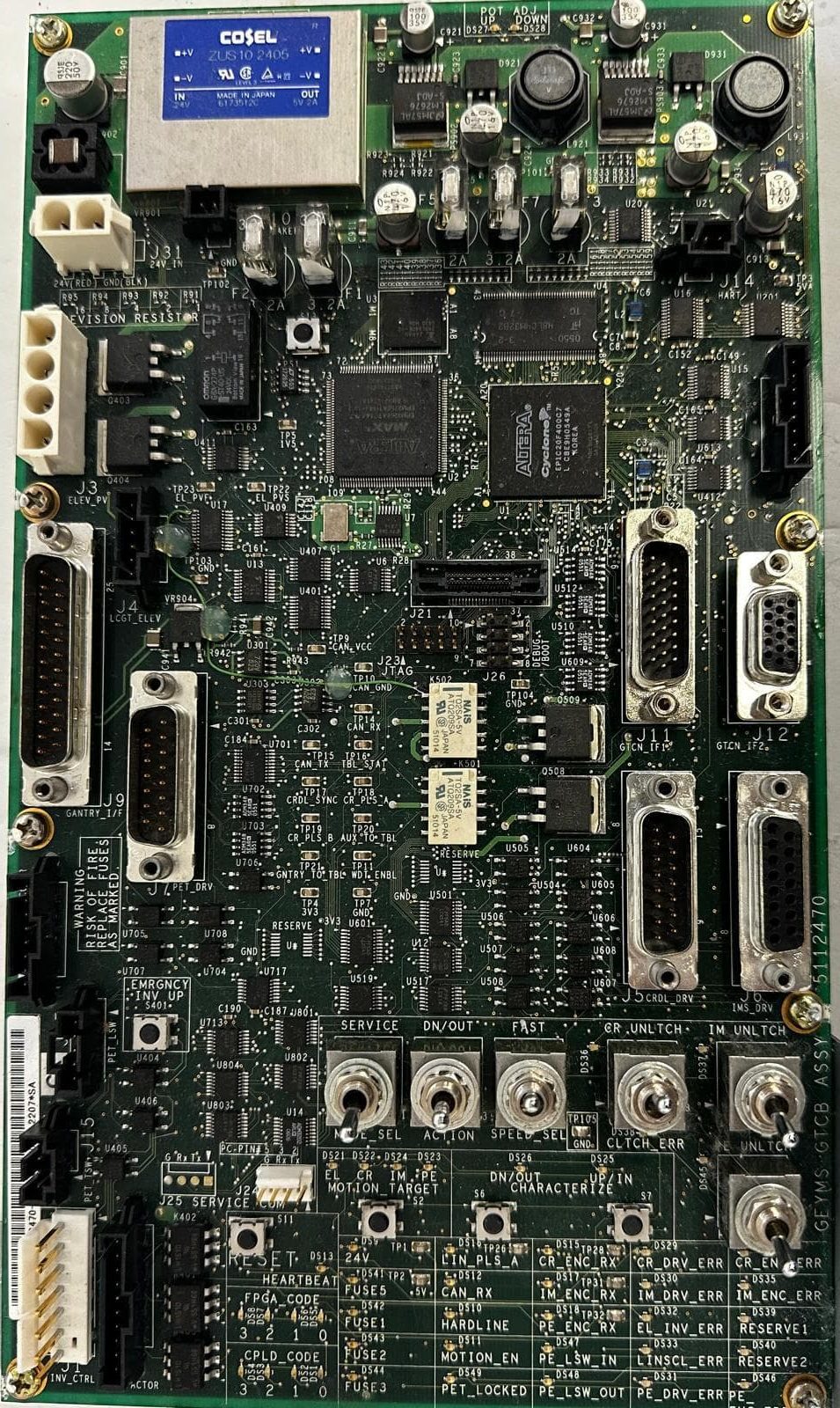 5112470-5-Gantry Table Control Board 3 Board Assembly