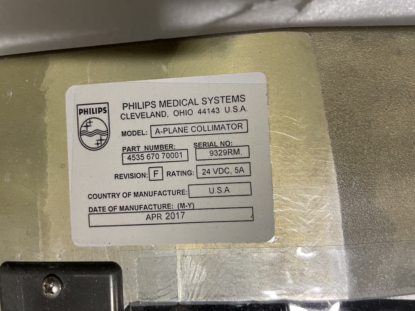 453567070001-A-PLANE COLLIMATOR (ACCOLADE)