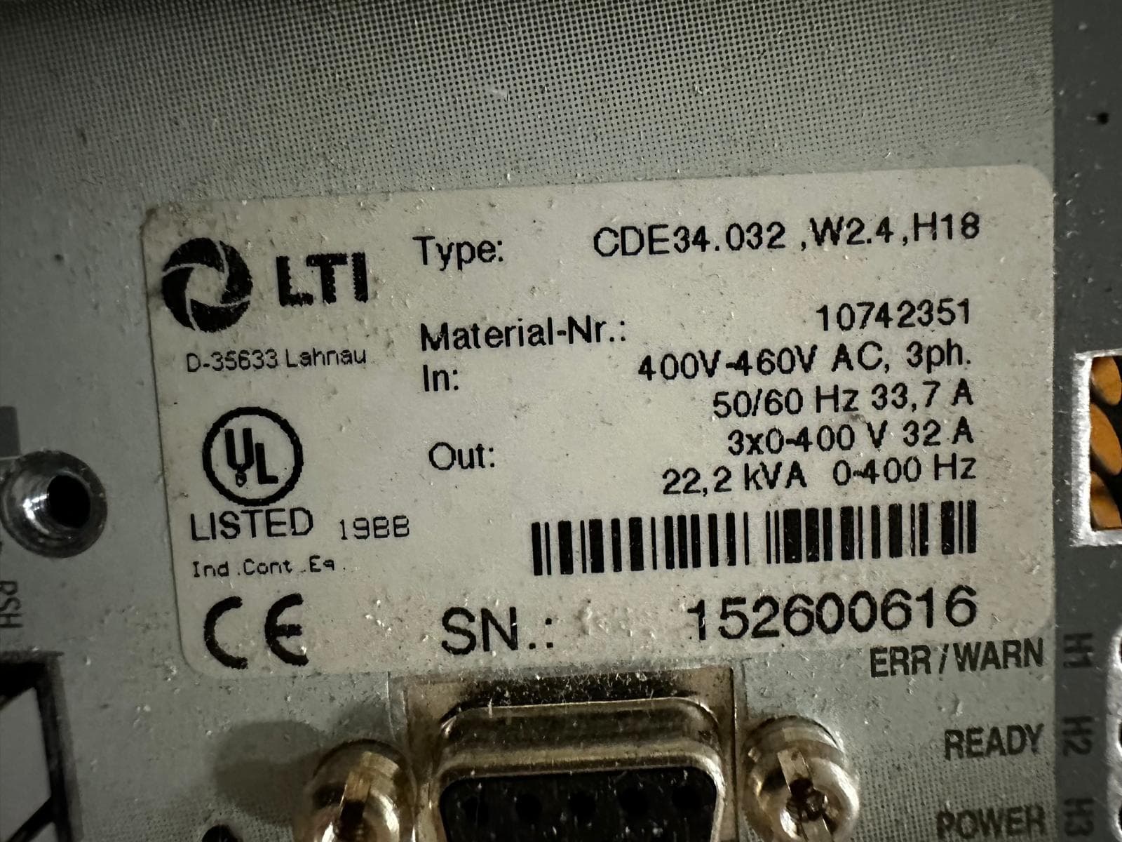 10742351-Rotation Frequency Converter 32A