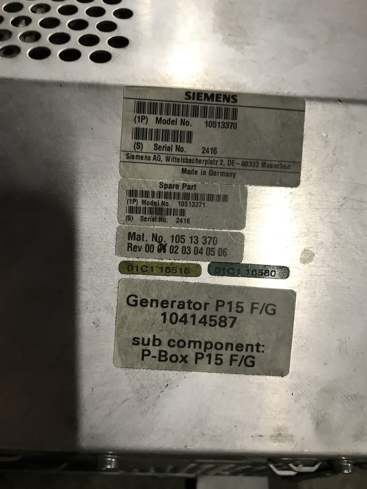 10513370-Power Box Generator P15 F/G