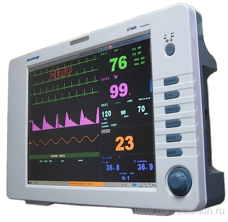 Монитор пациента GT 9000 15 дюймов с капнографией и термопринтером 1