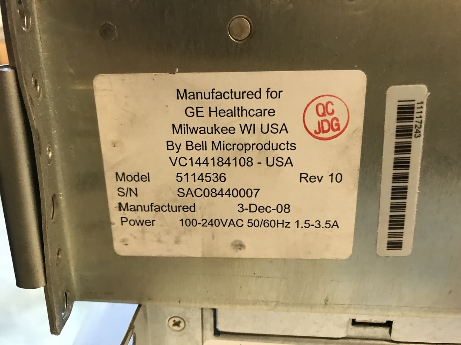 5114536-10-Scan Disk Array, Hard drive with mounting sled, Seagate ST37