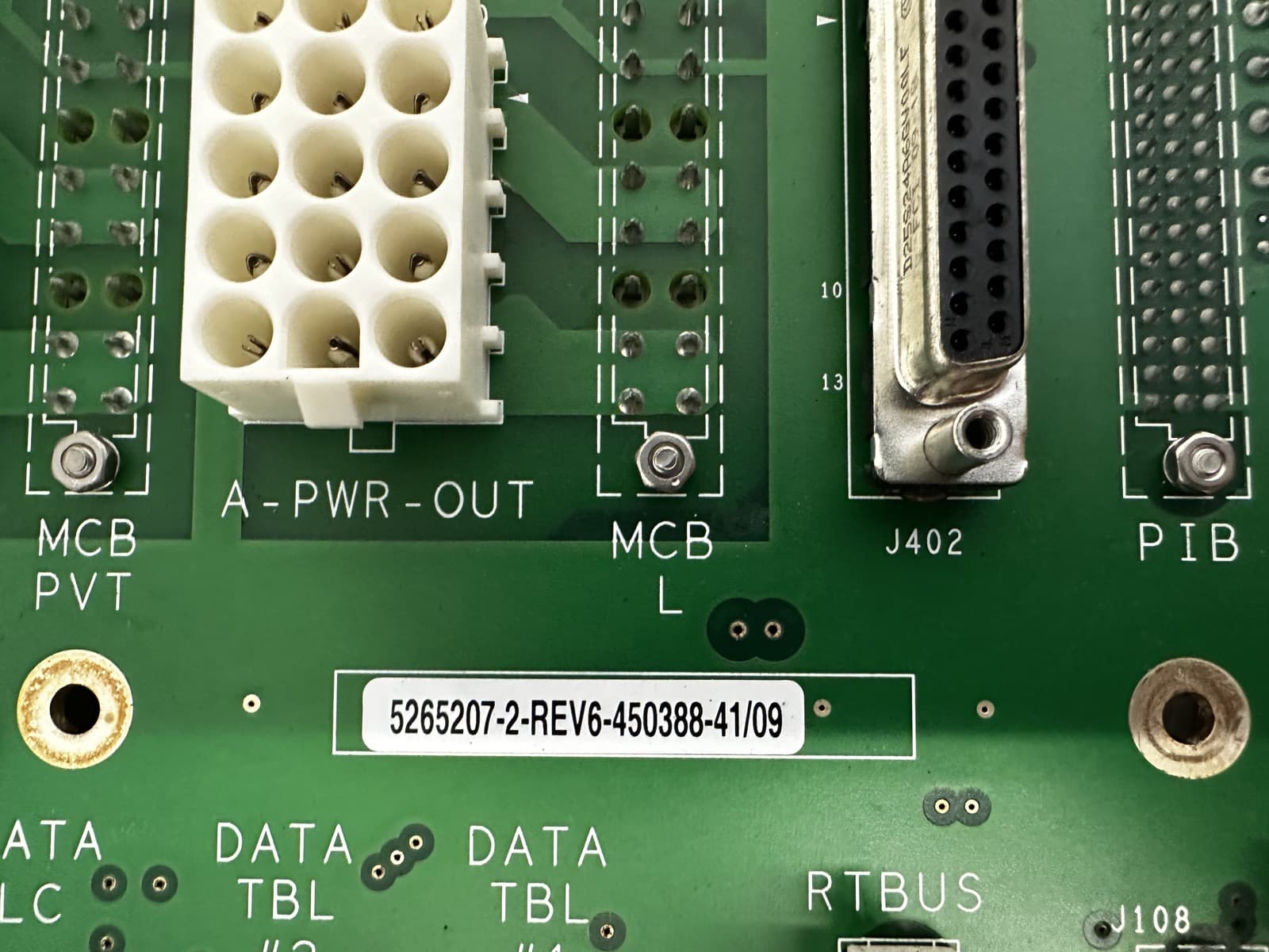 5265207-2-Harmony Backplane Board