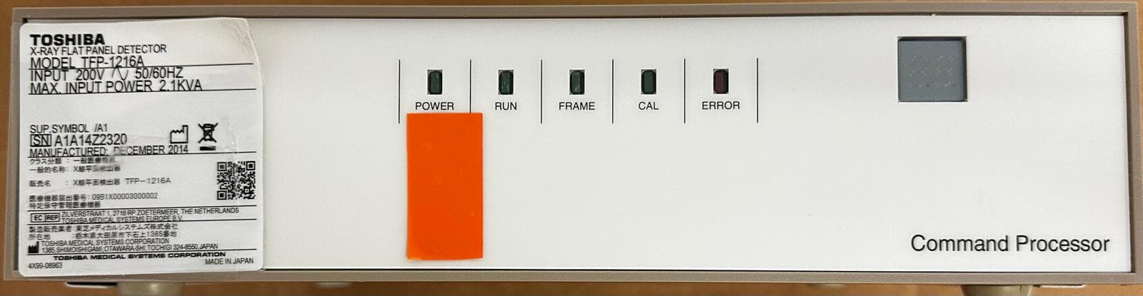 TFP-1216A-FLAT PANEL DETECTOR PROCESSOR